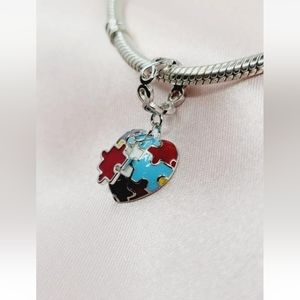 Charm for Bracelet Puzzle heart ❤️